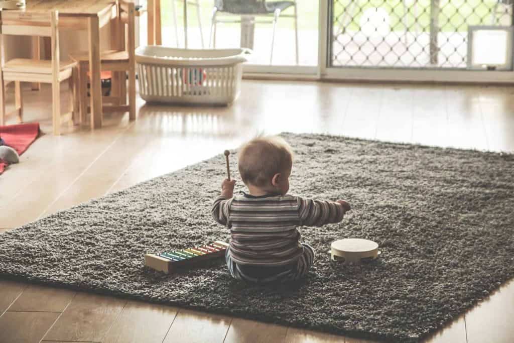 Indoor Activity - Baby Playing Music