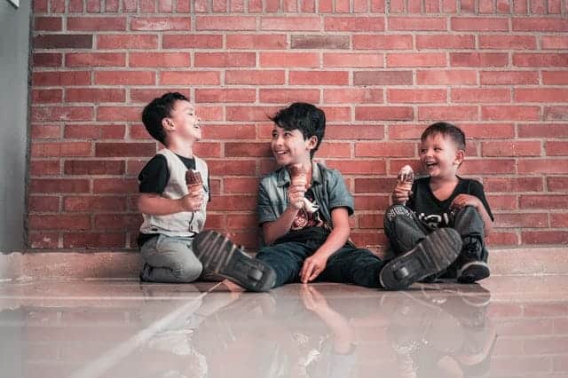 Kids Enjoying Ice Cream - National Ice Cream Day