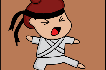 Karate Boy Cartoon