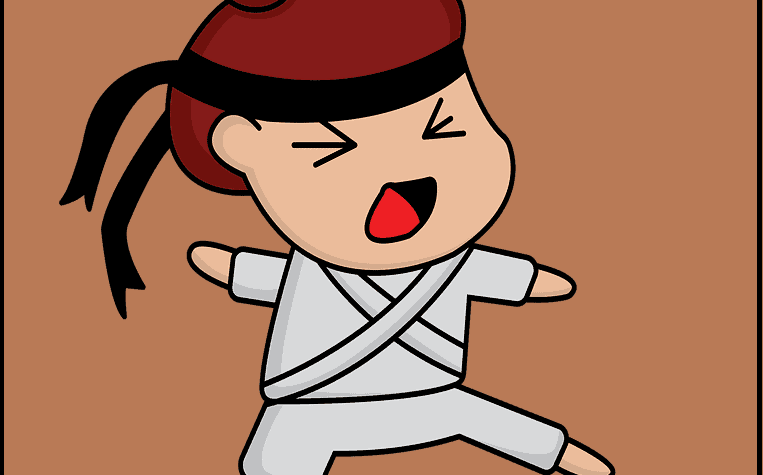 Karate Boy Cartoon