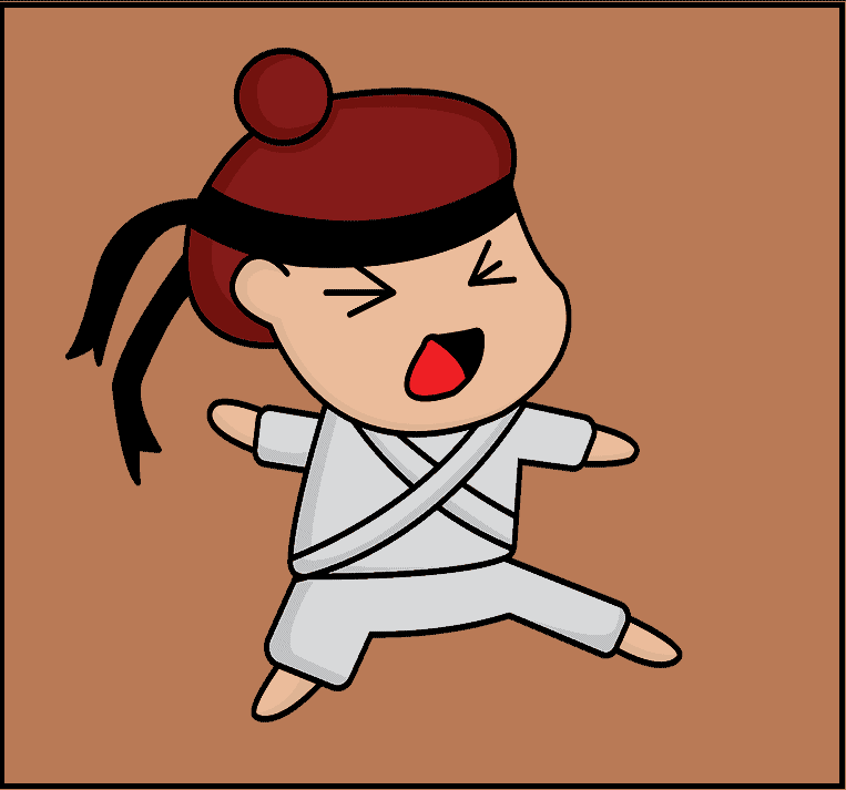 Karate Boy Cartoon