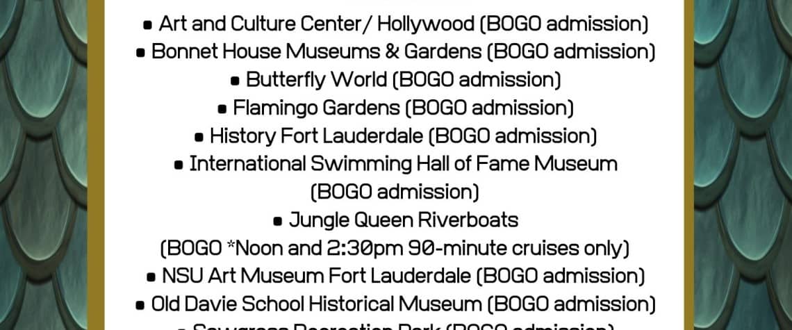 Broward Attractions and Museums Month