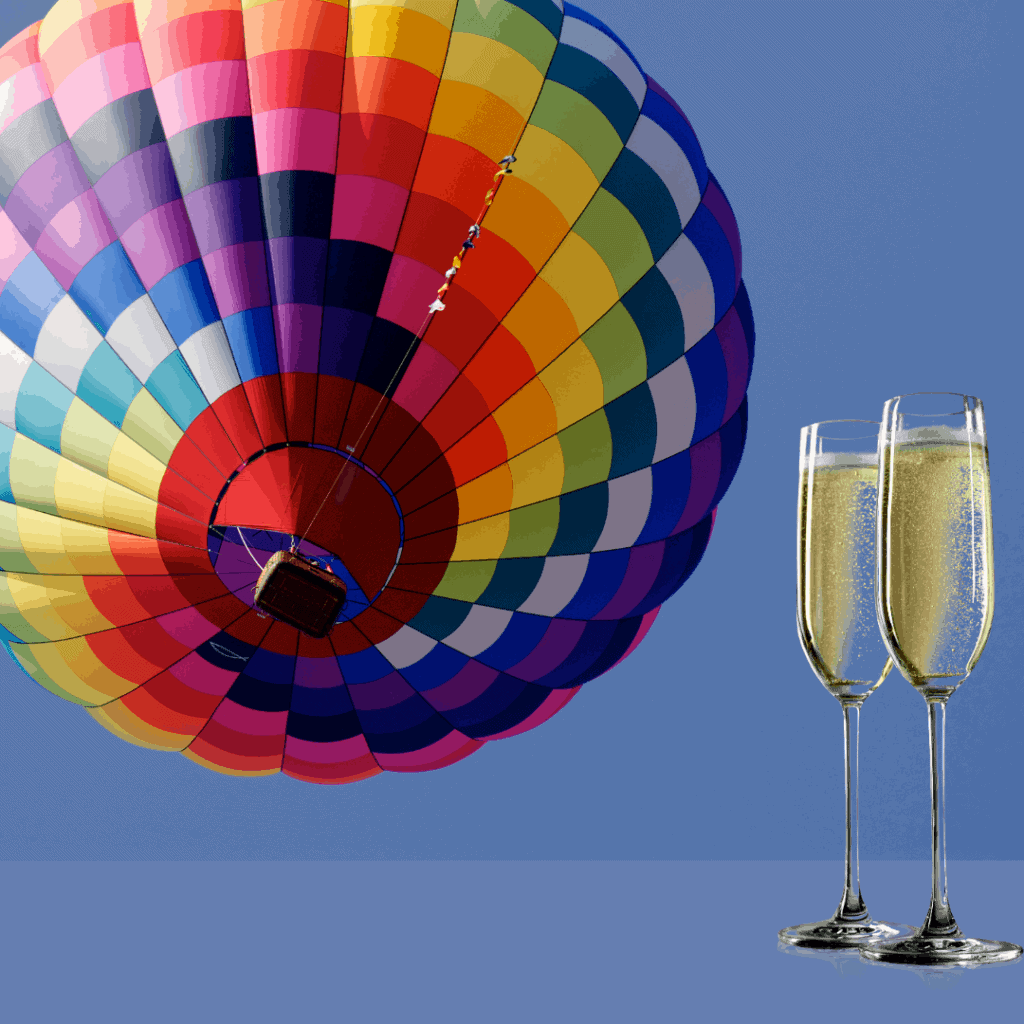 Tradition to Celebrate Hot Air Balloon Ride With Champagne