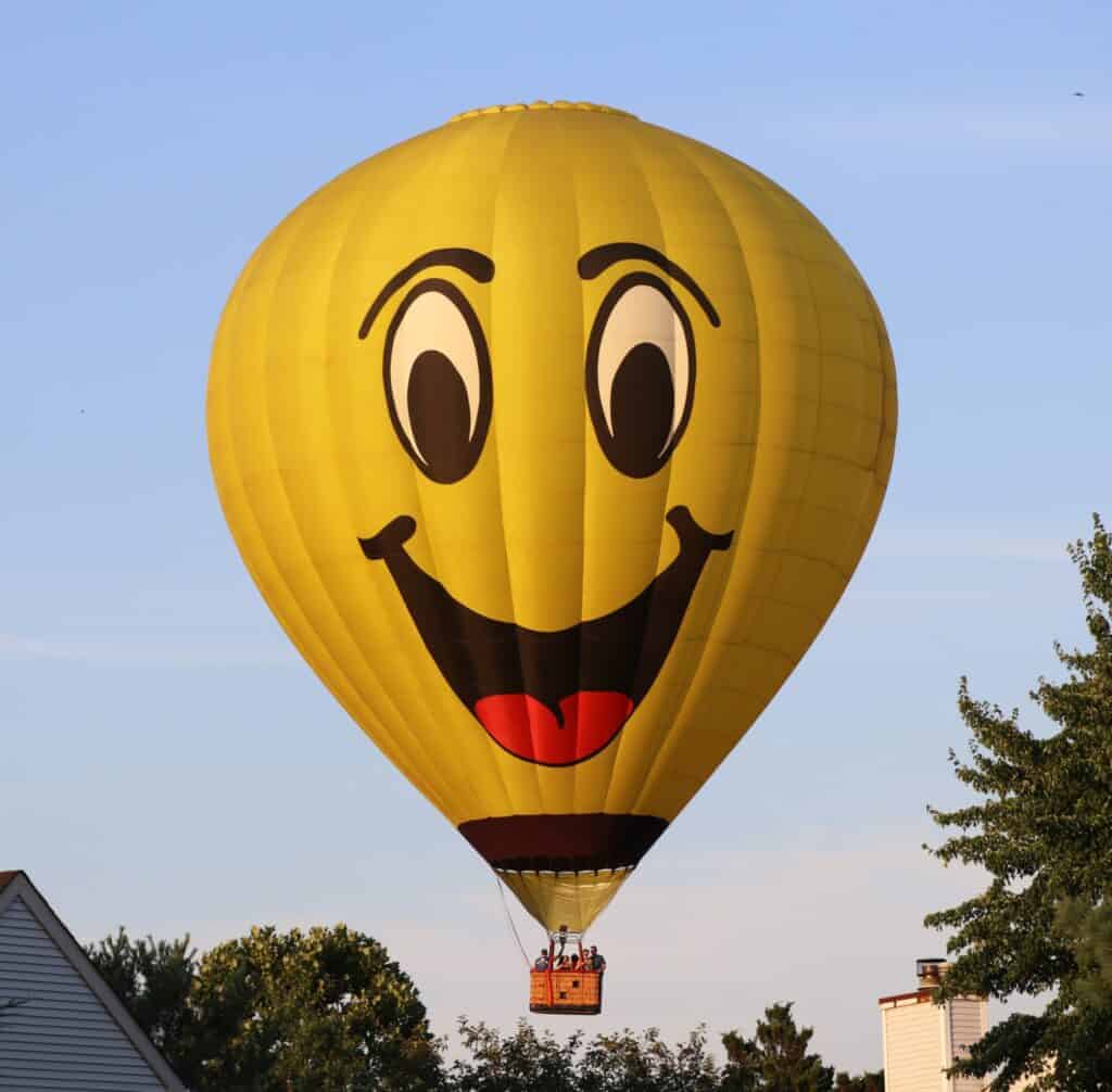 Happy Face Hot Air Balloon