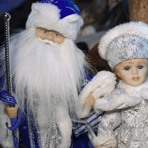 Ded Moroz and daughter 
