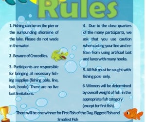 City of Parkland - Youth Fishing Derby Rules - 2023