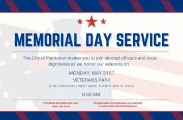 City of Plantation - Memorial Day Service