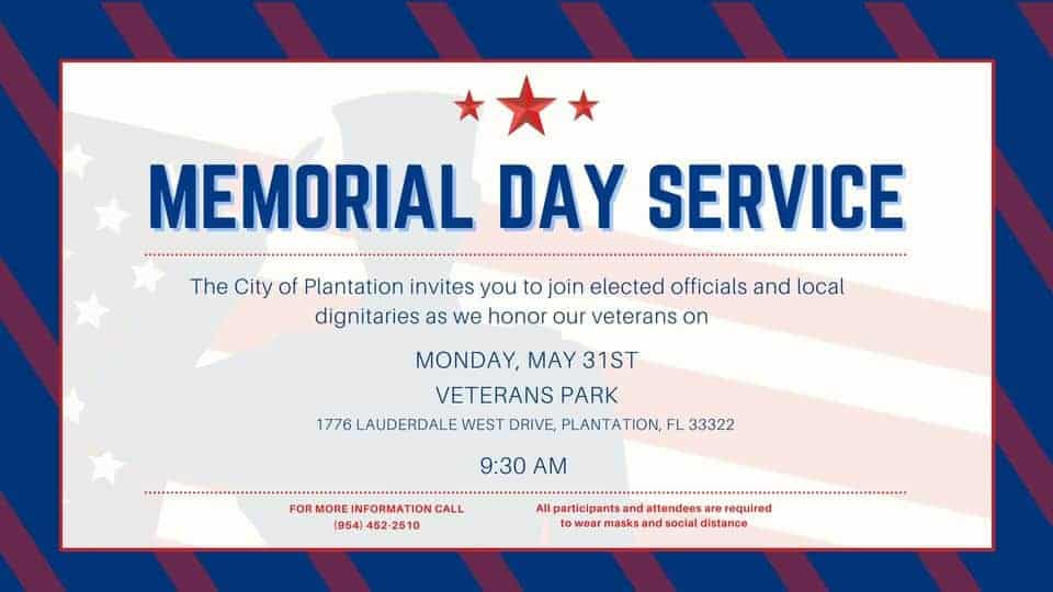 City of Plantation - Memorial Day Service