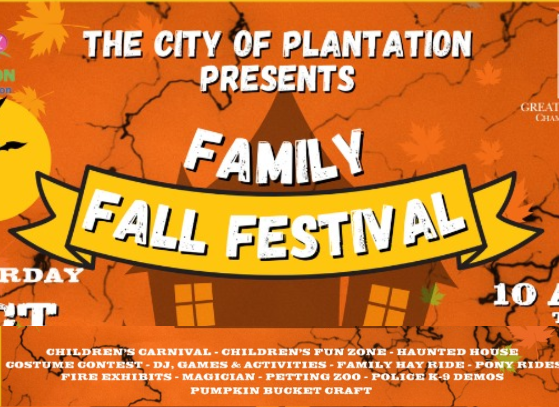 Family Fall Festival – Volunteer Park – Plantation – 2023 – The Kid On The  Go