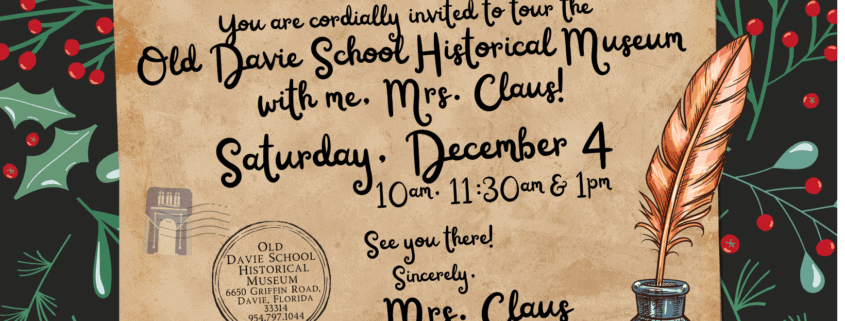 Old Davie Museum - Meet Mrs Claus