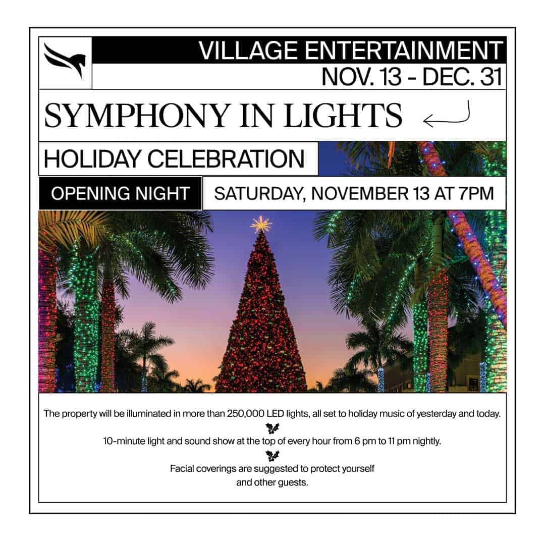 Gulfstream Christmas 2022 Symphony In Lights – Gulfstream Park Village – Hallandale – The Kid On The  Go