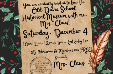 Old Davie Museum - Meet Mrs Claus - 2021