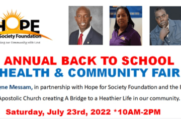 Hope For Society Foundation - Annual Back To School Health and Community Fair