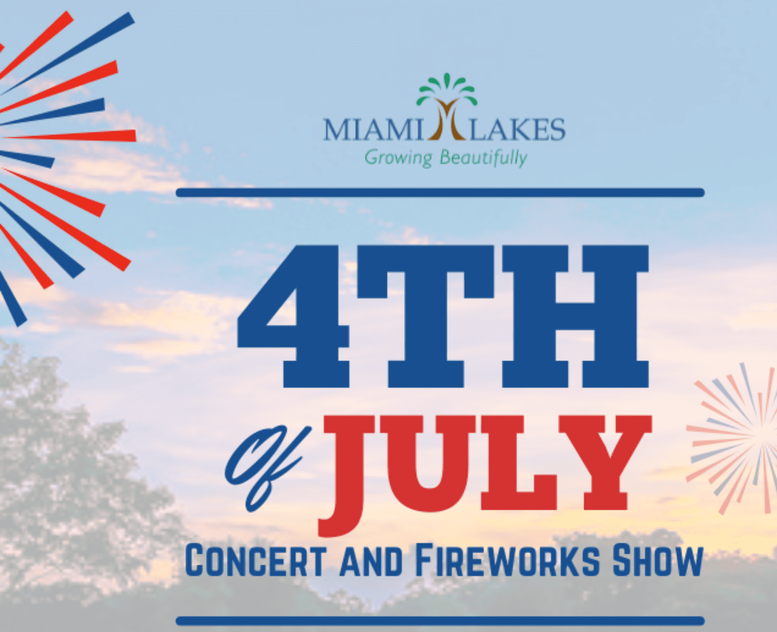 Annual Fourth of July Concert and Fireworks - Miami Lakes - 2024