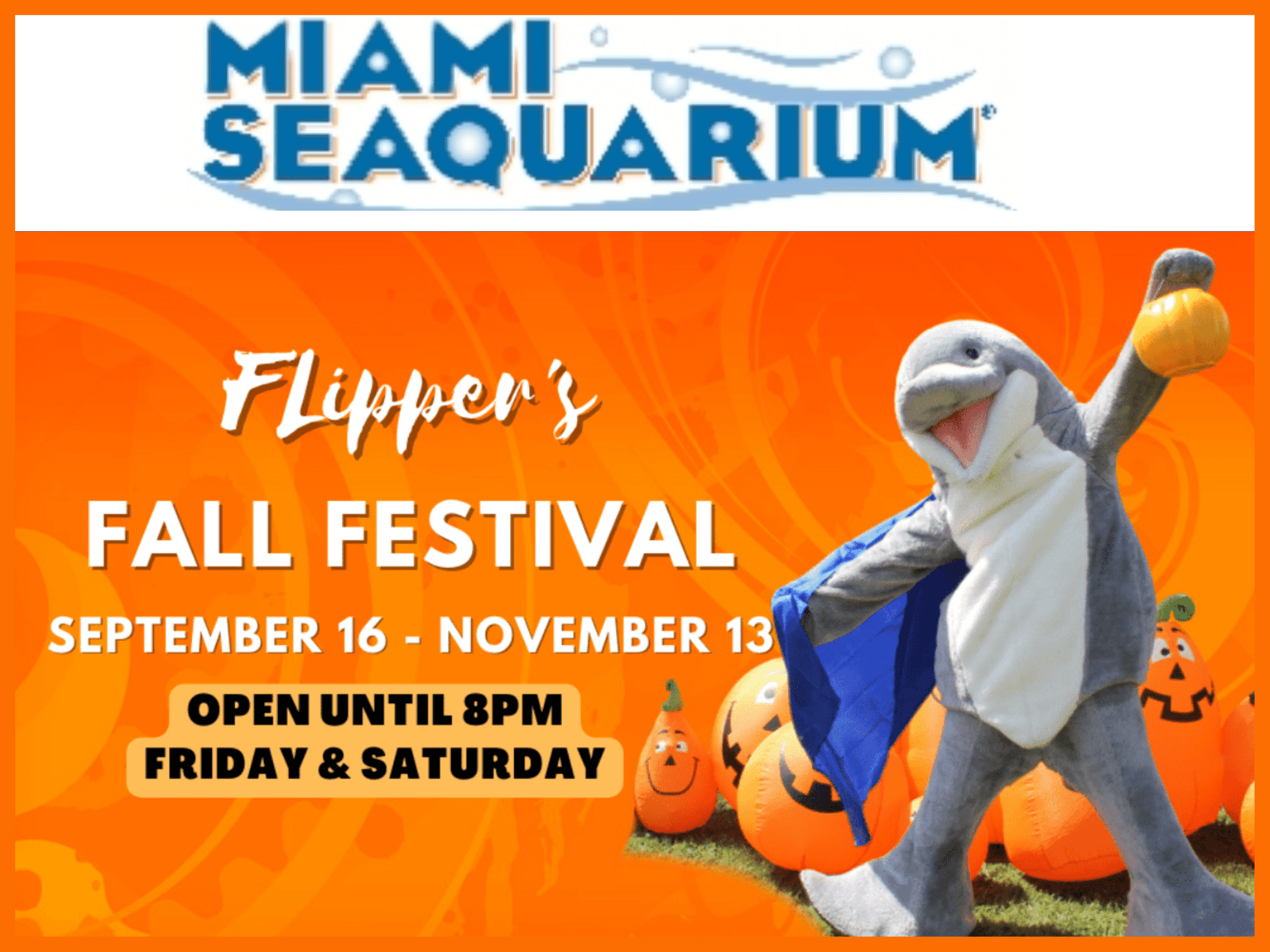 Miami Seaquarium - Flippers Fall Festival