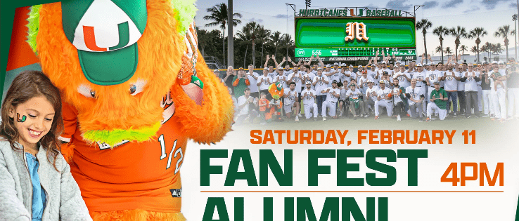 Miami Hurricanes baseball fanfest, alumni game Saturday