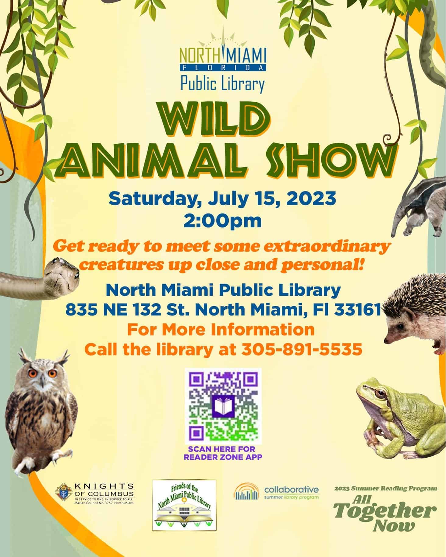 North Miami Public Library - Wild Animal Show - Details