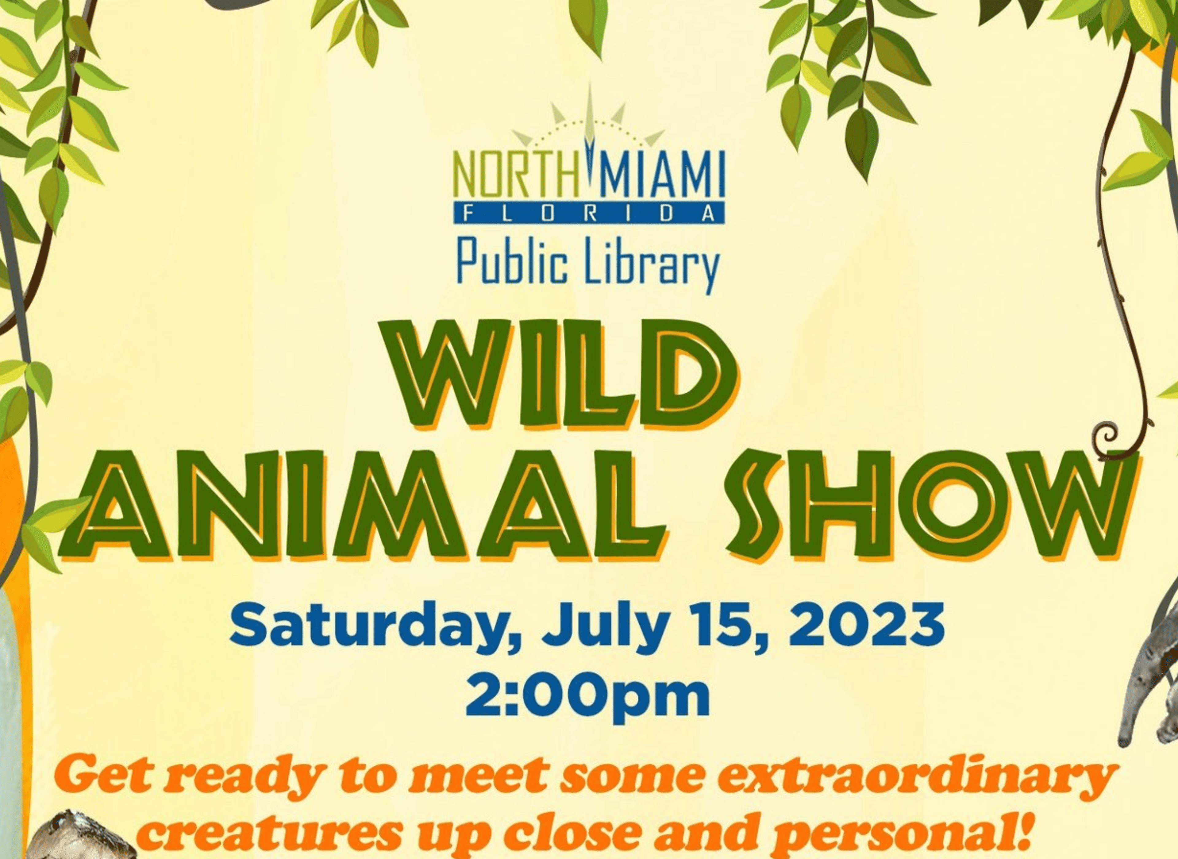 North Miami Public Library - Wild Animal Show